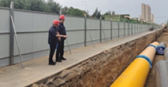 【市城市燃熱集團富泰熱力】公司領導深入昭君路互聯(lián)互通工程施工現(xiàn)場督導工程進度和安全生產(chǎn)工作